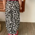 thumbnail image 5 of Odeerbi 1-9 Years Kids Girls Cotton Bloomers Summer Floral Ruffle Jogger Pants Flower Print Cute Leisure Lantern Pants Haren Pants, 5 of 6