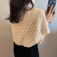thumbnail image 3 of Knit Shawl Wrap for Women- Young Ladies Knitted Cape Open Front Cardigan, 3 of 5