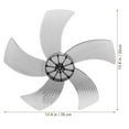 thumbnail image 2 of OUNONA Black Plastic Fan Blades Replacement for Floor Fan Stable and Easy to Clean, 2 of 7