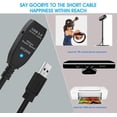thumbnail image 4 of LAICAIW VCZHS USB 3.0 Extension Cable 100 FT, Active USB Extension Cable Male to Female with 4 Extension chipsets Signal Booster-Extra Long USB Extension Cable (5V/2A Power Adapter Included), 4 of 7