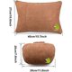thumbnail image 5 of 2 piezas de memoria suave para asiento de cintura de coche, reposacabezas, almohada para el cuello, cojín cómodo, estilo de logotipo para Tesla modelo 3 modelo X modelo S modelo Y (negro) JM, 5 of 5