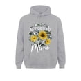 thumbnail image 4 of Sudadera con capucha con diseño de girasol y la frase "My Calls Me Mimi", divertida y abuelita, recién llegada, para hombre, estilo sencillo, para fitness, 4 of 5