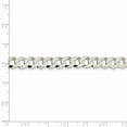 thumbnail image 5 of 925 Sterling Silver 8mm Close Link Flat Curb Chain 22 Inch, 5 of 7