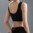 thumbnail image 5 of U-Back Bralette Top - Wireless Comfort Bra with Light Padding, Sexy Lace Supportive Camisole | Hontri | Versatile Comfy & Lacy Bra Top Wireless Bra Lifting Anti Sagging (Black | L), 5 of 8