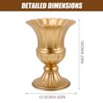 thumbnail image 2 of 2Pcs Decorative Graveyard Flower Pot Urn Planter Iron Flower Vase Exquisite Memorial Vase, 2 of 7