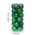 thumbnail image 2 of Fiudx Adornos Navideños, Bolas Irrompibles Galvanizadas, Juego de 24 Piezas de 6 Cm, Perfectos para Árboles, Coronas, Guirnaldas, Decoraciones Festivas, Uso Doméstico y Comercial., 2 of 2