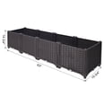 thumbnail image 3 of Deep Raised Garden Bed Plastic Planter Boxes for Vegetables Flowers Herbs and Succulents,Self-Watering Planter Box Raised Bed to Grow Flowers, Herbs & Vegetables, 63" L X 15.7" D X 14.7" H, 3 of 10