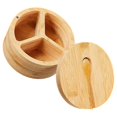 thumbnail image 3 of Bamboo Spice Box with Divided Compartments and for Convenient Storage Light Brown Portable 4.5x3.2x2.8 Inches, 3 of 4
