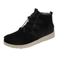 thumbnail image 2 of Women's Casual Winter Warm Walking Shoes, Round Toe Lace Up Fleece Lined Cotton Boots Design with Cushion Sole, Cozy Sneakers for Cold Weather Daily Wear, 2 of 3