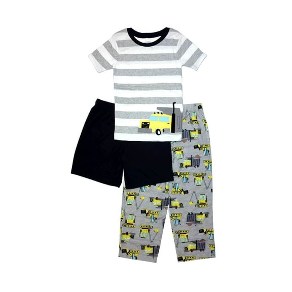 Carter's Boy's 3-Piece Construction Pajama Top, Pants and Shorts Set, Size 4