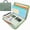 Green + 5 Color Protectors, variant on NATISERAUM Padfolio Portfolio Binder with Handle, 5 Dividers, Notepad & Pen, Vegan Leather A4 3-Ring Zipper Document Organizer for Office/School