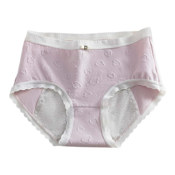 KHONTS Period Underwear for Women High Waist Seamless Panties Breathable Thin Comfy Soft Leak Proof Pants for Daily Wear Purple XL