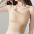 thumbnail image 4 of Blmnix No Underwire Women Bras Longline Seamless Bras Push Up Bra Bras Yellow Comfortable Bras for Women,L, 4 of 9
