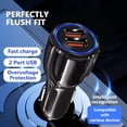 thumbnail image 2 of Fast USB Car Type C Charger 30W Adapter for Moto G Power 2025/G Stylus/G Play/G Pure,Edge,Motorola One 5G Ace/Razr, Carplay Cable for iPhone 16E 16 15 Pro Charging Samsung Galaxy & More Android Phone, 2 of 5