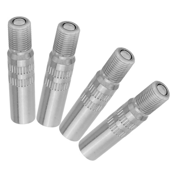 WORGEOUS 4pcs Easy to Install Tire Valve Stem Extenders Convenient Air Inflation Chrome-Plated Copper Valve Extensions for Car Tires Motorcycles