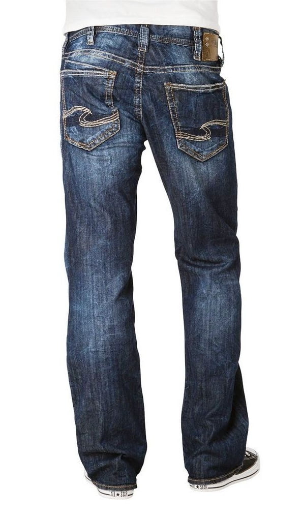 mens silver jeans zac