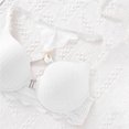thumbnail image 5 of PNTUTB Women's Front-Closure Bra Fashionable Halter Neck Backless Bra Wire-Free Comfort Push-Up Bra with Gathering Effect, 5 of 6