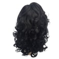 thumbnail image 2 of Riforla Black Brazilian Short Wavy Curly Parting High Temperature Fiber Wig Hair Wigs for Women Black_005, 2 of 5