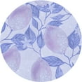thumbnail image 1 of Ahgly Company Machine Washable Indoor Round Transitional Sky Blue Area Rugs, 4' Round, 1 of 7