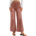 thumbnail image 2 of High Waist Casual Women Ankle Jeans Straight Leg Denim Pants, 2 of 6