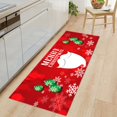 thumbnail image 2 of Christmas Area Rugs Flannel Runner Rug Washable Non Slip Christmas Santa Reindeer Snowflake Floor Runner Area Rug Doormats Living Room Bedroom (15.75"*47.24"), 2 of 2