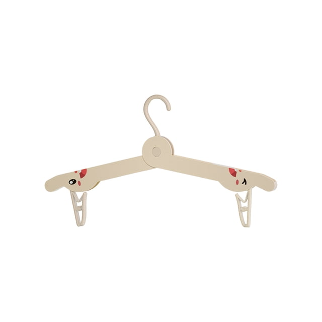 Fesfesfes Thin Foldable Hanger Organizer,Space-Saving Travel and Home Storage for Clothes, Towels, Accessories (Multi-Functional Design) White