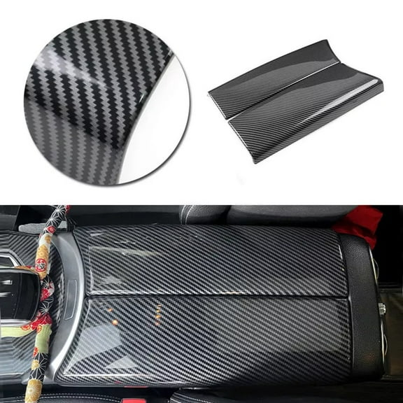 Carbon Black Console Armrest Box Cover for Mercedes for Benz C Class W205 15-21 Auto Accessories