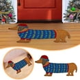 thumbnail image 2 of Christmas Funny Dogs Welcome Mat Non Backing Entrance Way Kitchen Holiday Rugs, 2 of 8