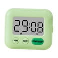 thumbnail image 2 of Temporizador de cocina Temporizadores de escritorio Herramienta de cocina independiente Reloj cronometrador Alarma deportiva Verde, 2 of 9