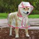 thumbnail image 1 of Poncho impermeable y cortavientos para perros y cachorros, talla XS (rosa), 1 of 5