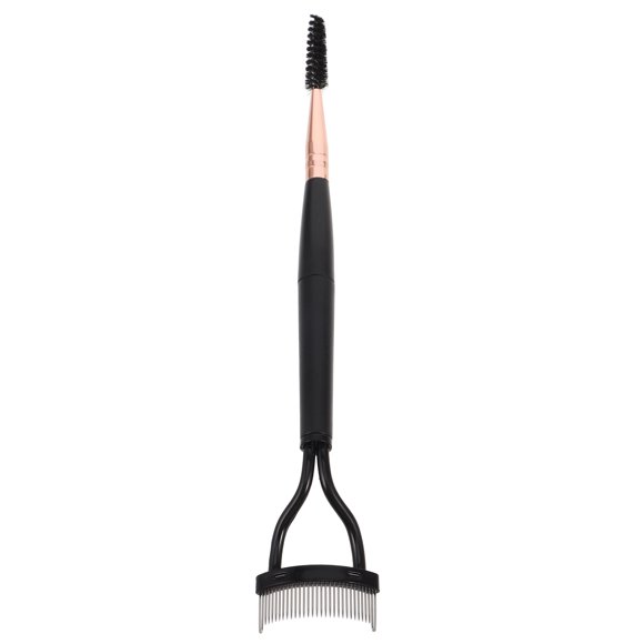 Separador de pestañas portátil y peine cepillo para cejas, herramienta de maquillaje de doble extremo para el cuidado de las cejas, herramienta esencial de belleza compacta