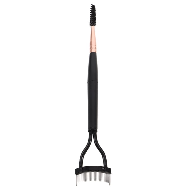 Separador de pestañas portátil y peine cepillo para cejas, herramienta de maquillaje de doble extremo para el cuidado de las cejas, herramienta esencial de belleza compacta