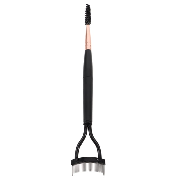 Separador de pestañas portátil y peine cepillo para cejas, herramienta de maquillaje de doble extremo para el cuidado de las cejas, herramienta esencial de belleza compacta