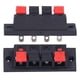thumbnail image 5 of Pinza de prueba de audio, 10 piezas, terminal de altavoz, bloque de 4 vías, conexión rápida, terminal de altavoz, rendimiento finamente ajustado, 5 of 12