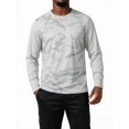 thumbnail image 2 of IAJDKMEK Men's Long Sleeve Camo Shirts - Breathable Sports Top, Color Block Casual Shirts with Camouflage Print, Active Mens T-Shirts for Gym,Light Gray S, 2 of 9