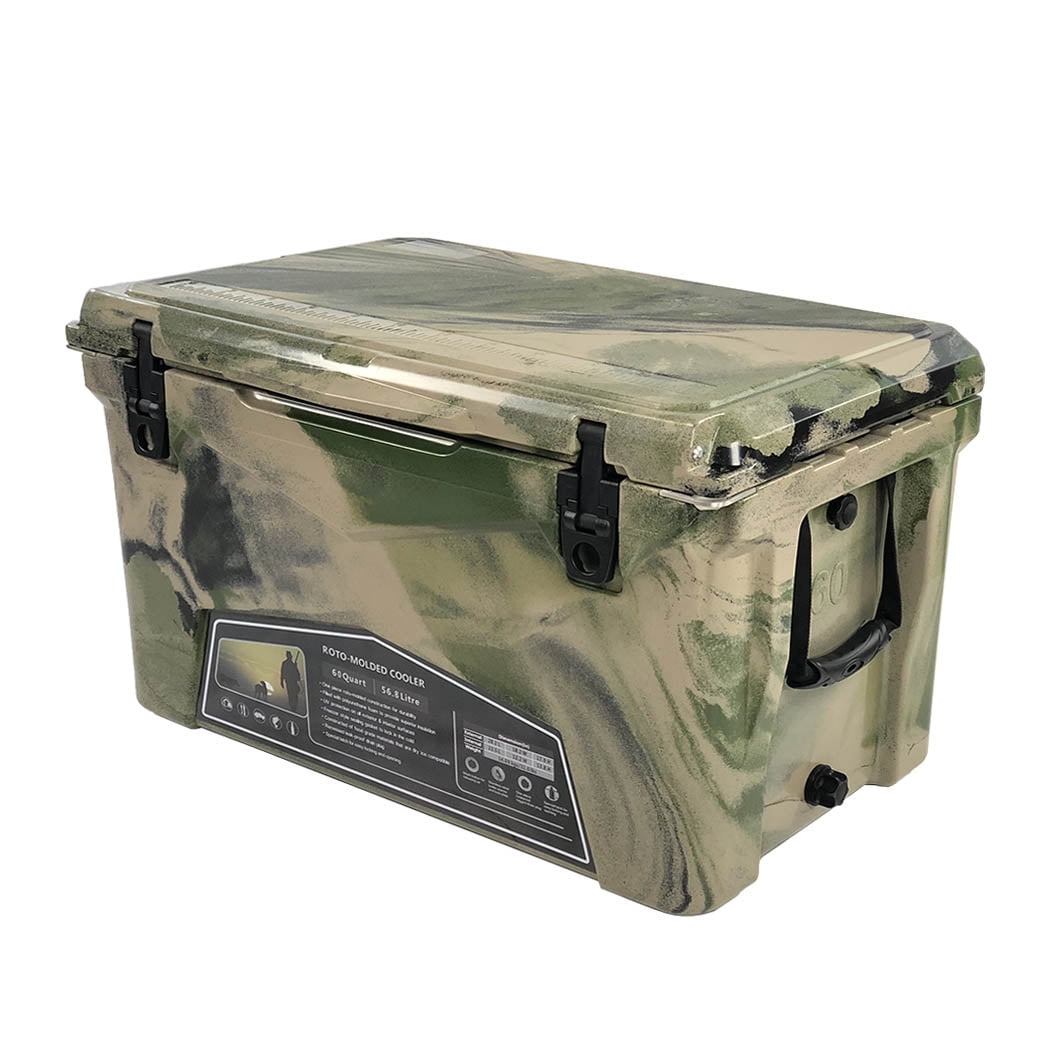 Xspec 60qt Quart Roto Molded High Performance Cooler Camouflage Pro Tough Outdoor Ice Chest Walmart Com Walmart Com
