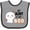 Heather and Black, variant on Inktastic My Aunt is My Boo with Cute Ghost Boys or Girls Baby Bib