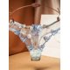 thumbnail image 1 of Tangas con bordado floral, bragas elásticas de malla transparente, lencería y ropa interior sexy para mujer, 1 of 5