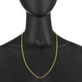 thumbnail image 3 of 3.7mm 24k Yellow Gold Plated Stainless Steel Flat Figaro Choker Chain Necklace, 18 inches + Gift Box, 3 of 6
