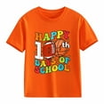 thumbnail image 4 of shqvo Toddler Tshirts Girls 100th Day Of School Graphic Short Sleeve T-Shirts 100 Days Of School Costume Trendy Summer Tops School Uniform for Girls, 4 of 4