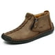 thumbnail image 1 of Botas de hombre con costuras y cremallera, botines estilo vintage, suela de goma, zapatos para exteriores, mocasines, 1 of 5