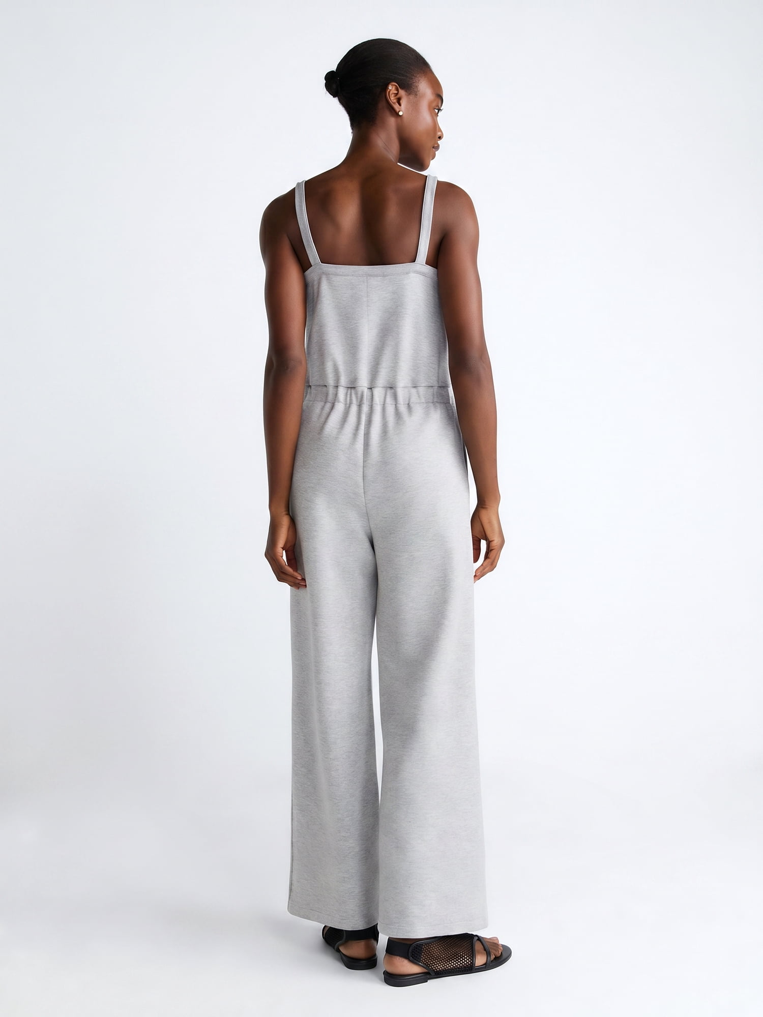 Scoop Women's and Women's Plus Scubaknit Tank Jumpsuit, Sizes XS-4X