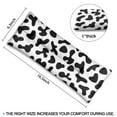 thumbnail image 4 of Cow Print Seat Belt Pillow for Post-Surgery Recovery Cute Farmhouse Design Mastectomy & Chemo Port Cushion, Black & White Cow Pattern (Country Style, Adjustable Straps), 4 of 7