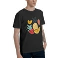 thumbnail image 2 of Pineapple Banana Men's T-Shirt Cotton 100% Summer Tops Fashion Casual Fruits Strawberry Short Sleeves for Men Women Round Collar Top Tees, 2 of 6
