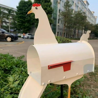 New Unique Horse Cow Chicken Mailbox, Funny Animals Post Box, Handmade Custom Weather-proof Mailbox Sculptures, Creative Personalized Design Mailbox