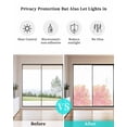 thumbnail image 4 of Window Privacy Film Pink Gold Stained Glass Window Film Decorative Sun Block Window Cover Boho Modern Abstract Minimalist Aesthetic Flower Window Clings Static Sticker for Bathroom 19.6"x39.3", 4 of 7