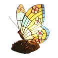thumbnail image 1 of Matsuzay Lámpara de con mariposas de vidrieras, exquisito diseño de escena interior, decoración del hogar, enchufe británico, lámpara de Iluminación novedosa Matsuzay HA070208-01, 1 of 6