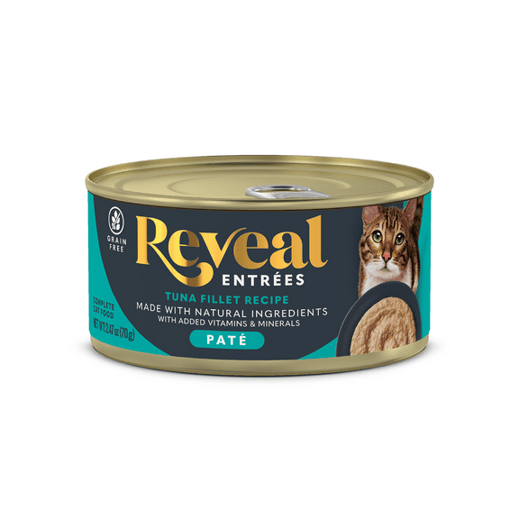 Reveal Pet Food, Natural Wet Cat Food, Tuna Fillet Recipe Entree Pate