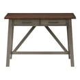 thumbnail image 3 of Milford Rustic Writing Desk w/ Drawers in Slate Gray Engineered Wood, 3 of 10