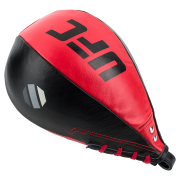 UFC Leather Speed Bag - Large 10 x 7 Black/Red - Elite Striking Tool for Precision, Speed & Rhythm - Trusted by Boxers and MMA Athletes Worldwide